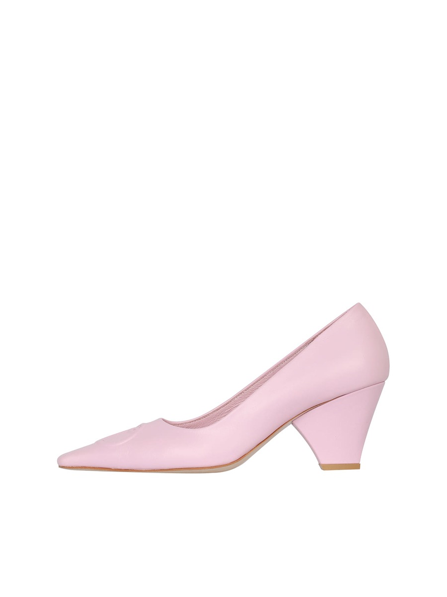 [TheOpen Product] SYMBOL LOGO POINTED HEELS - PINK