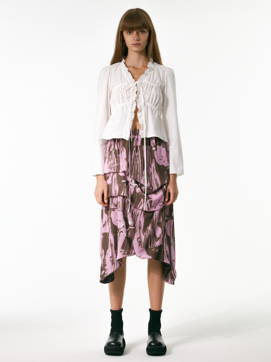 [TheOpen Product] PLANTER DRAPEY SKIRT - PINK