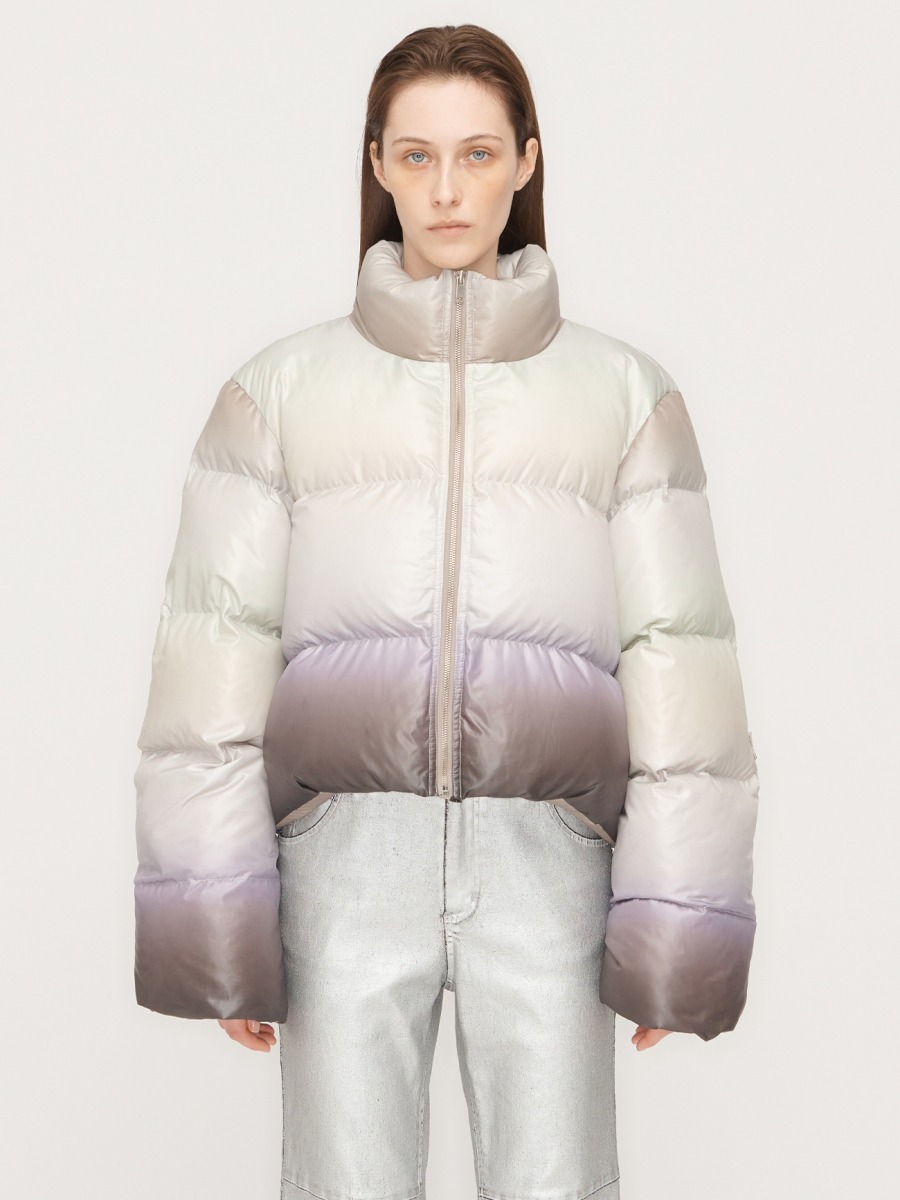 [TheOpen Product] REVERSIBLE OMBRE DOWN PUFFER JACKET - MULTI