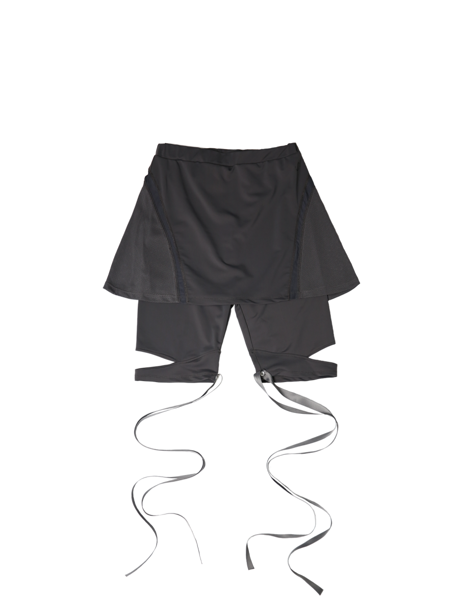 [OJOS] Flare Skirt Shorts - Charcoal
