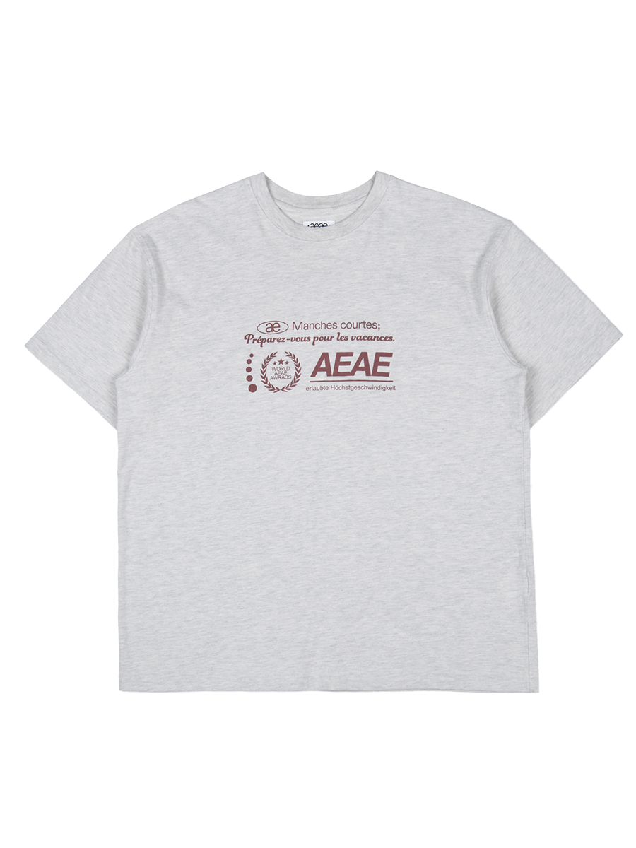 [aeae] New Logo T-Shirts - OATMEAL