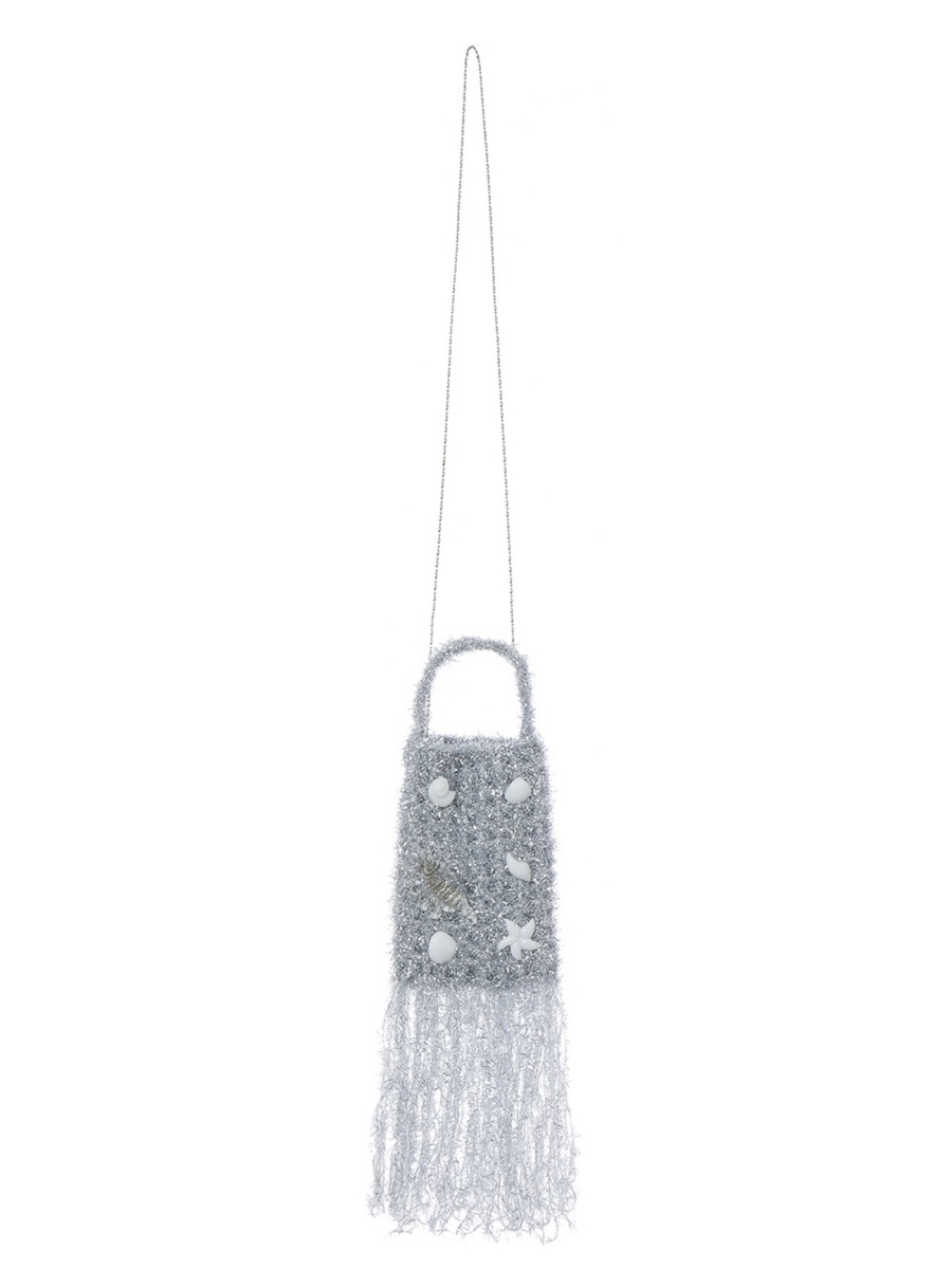 [TheOpen Product] SEA COLLECTION KNITTED BAG - SILVER