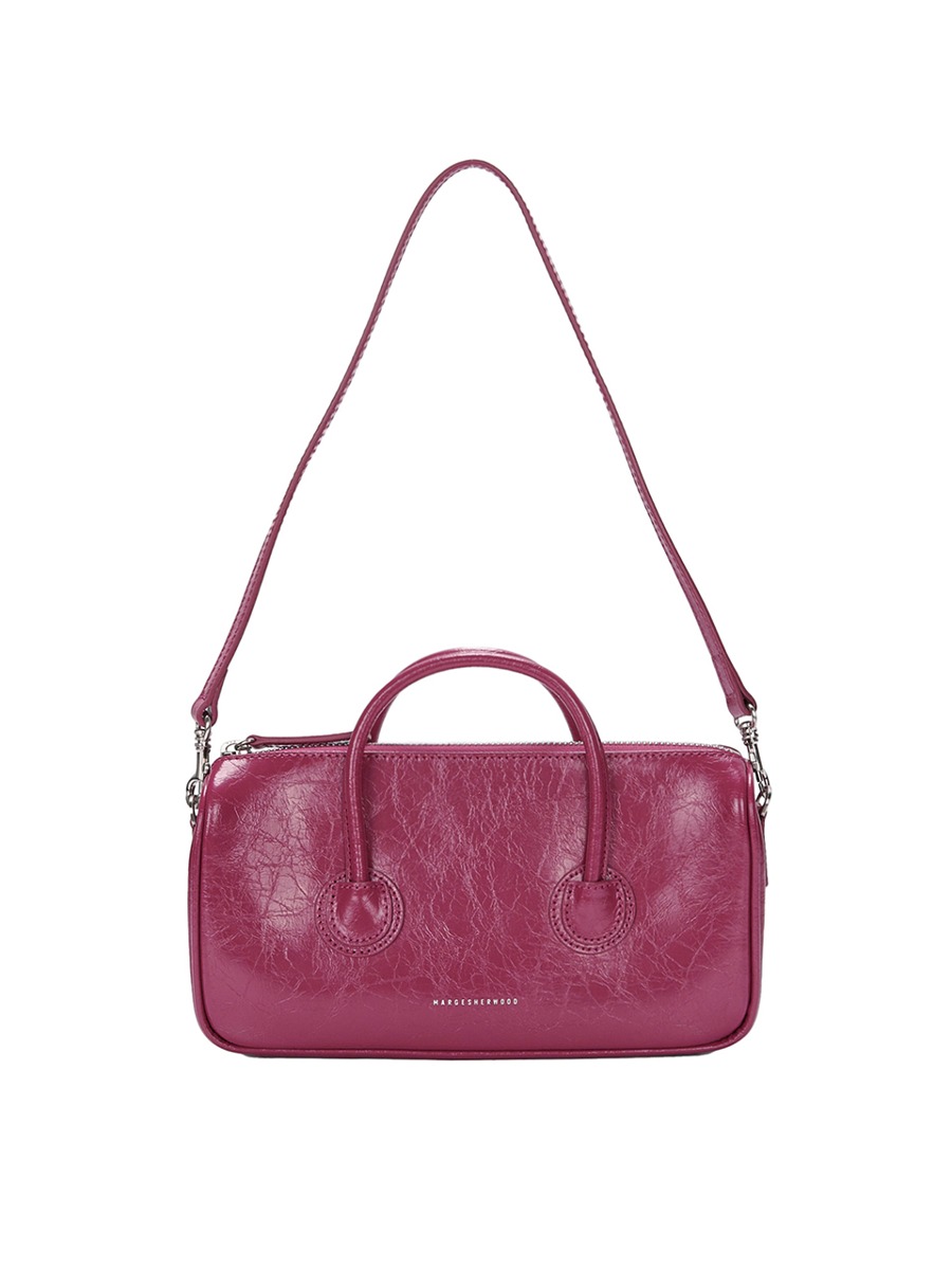 [MARGESHERWOOD] ZIPPER SMALL - BERRY PINK CRINKLE