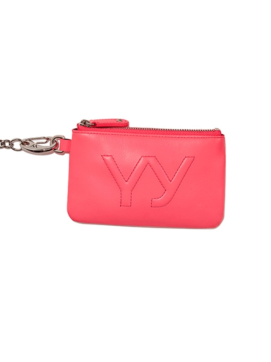 [OPEN YY] YY CHAIN WALLET WITH MIRROR - PINK