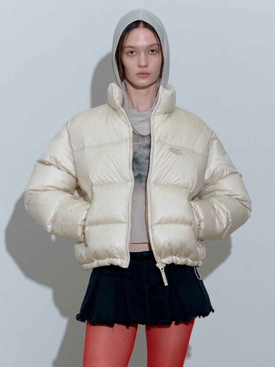 [SCULPTOR]  104 RDS Cropped Puffer Down - Pearl