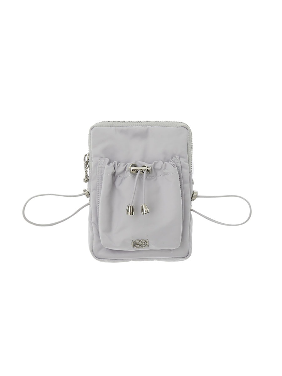 [Kijun] Drawstring Mini Bag - Silver