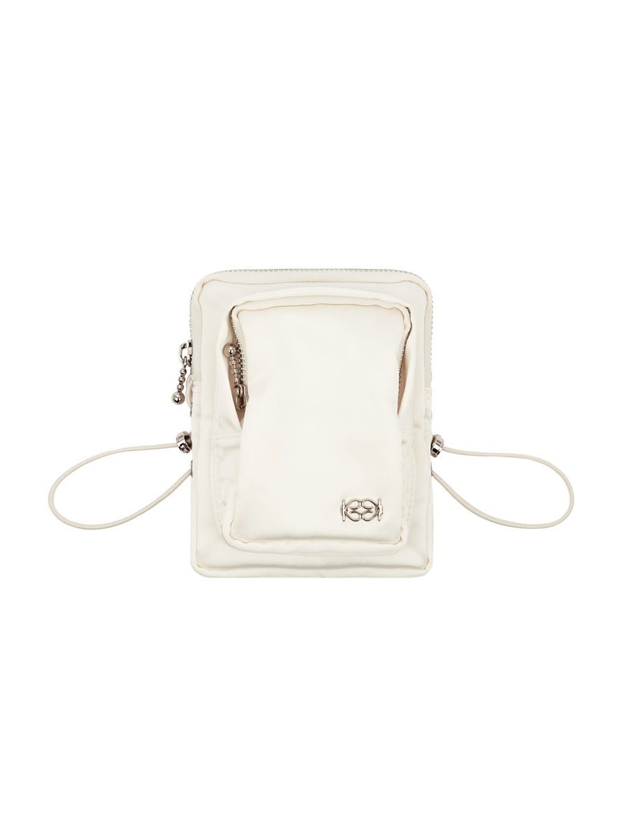 [Kijun] Satin Mini Bag - White