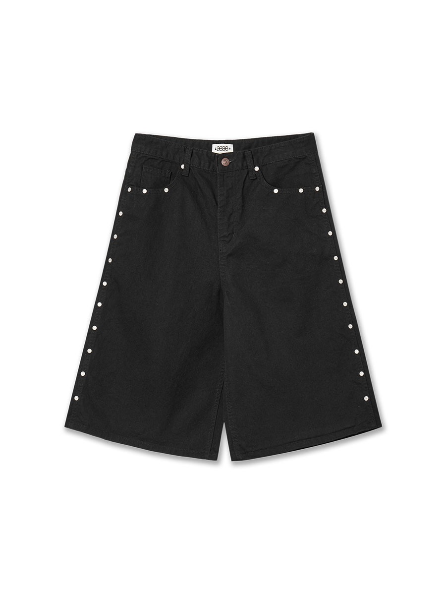 [aeae] Stud Shorts - BLACK