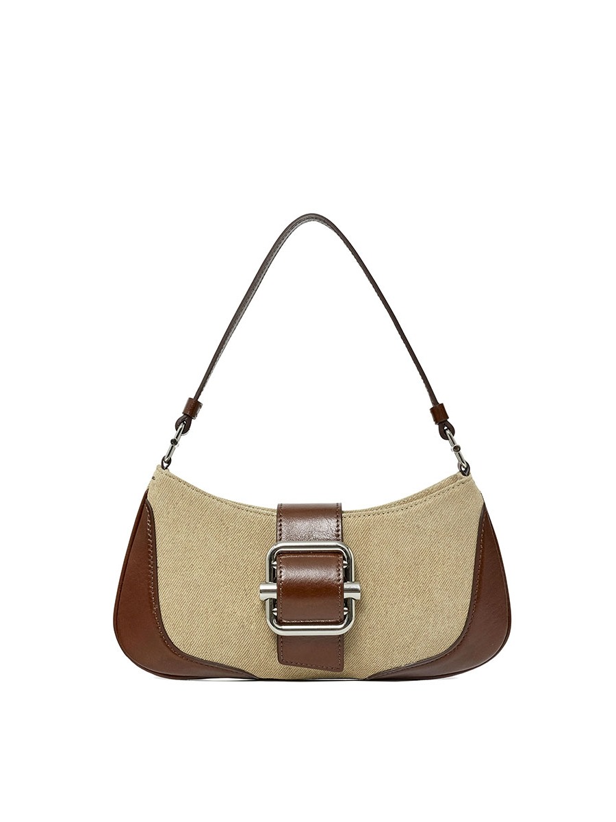 [OSOI] SHOULDER BROCLE_SMALL - BROWN COMBI