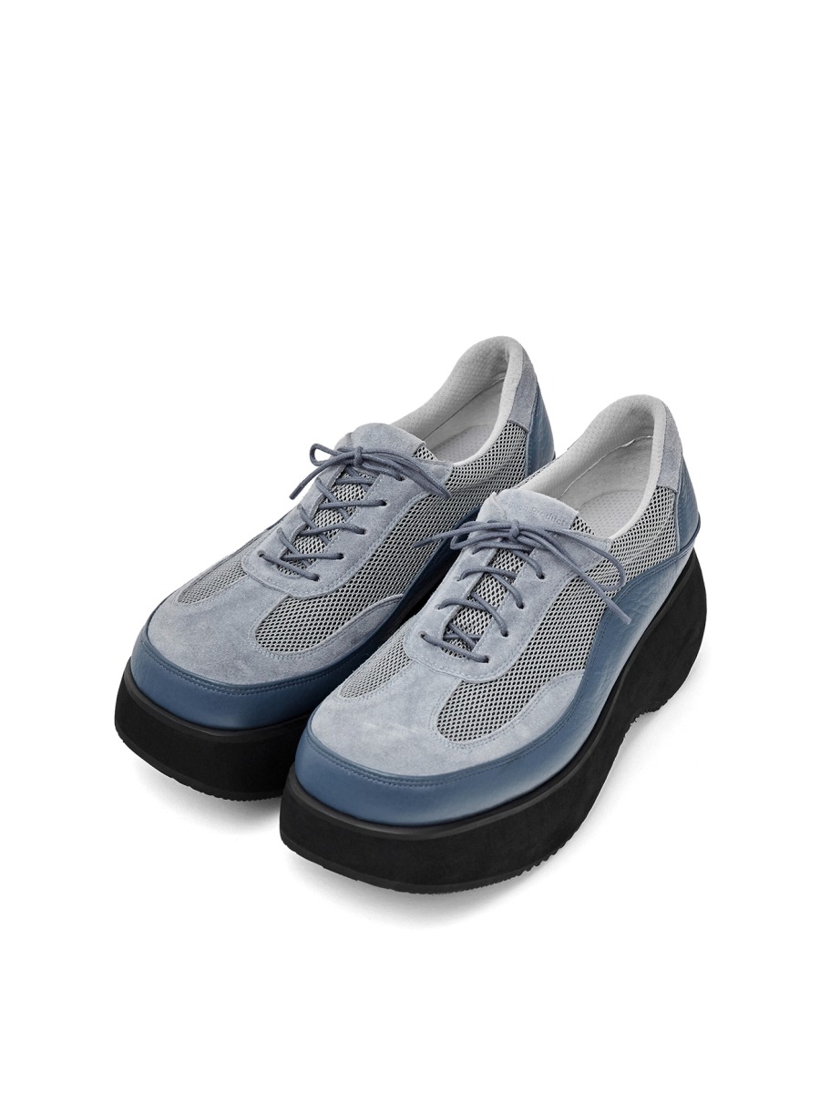 [TheOpen Product] SUEDE MESH PLATFORM SNEAKERS - BLUE