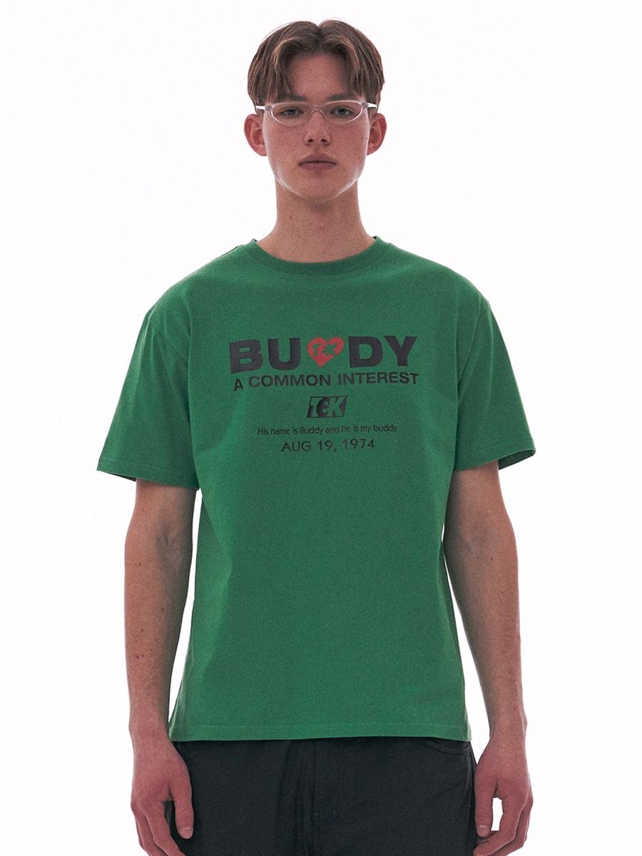 [teket] Buddy Heart Tee - Green