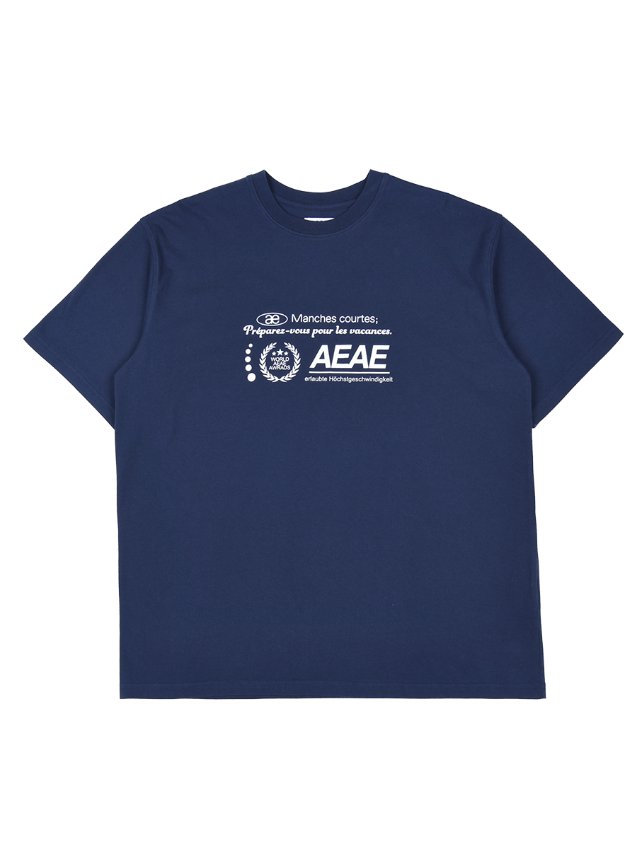 [aeae] New Logo T-Shirts - NAVY