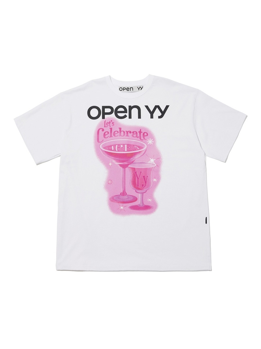 [OPEN YY] YY COCKTAIL TEE - WHITE