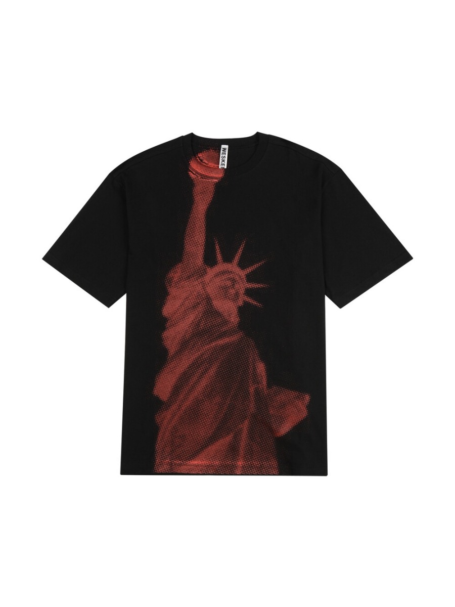 [WESKEN] Statue of liberty tee - BLACK