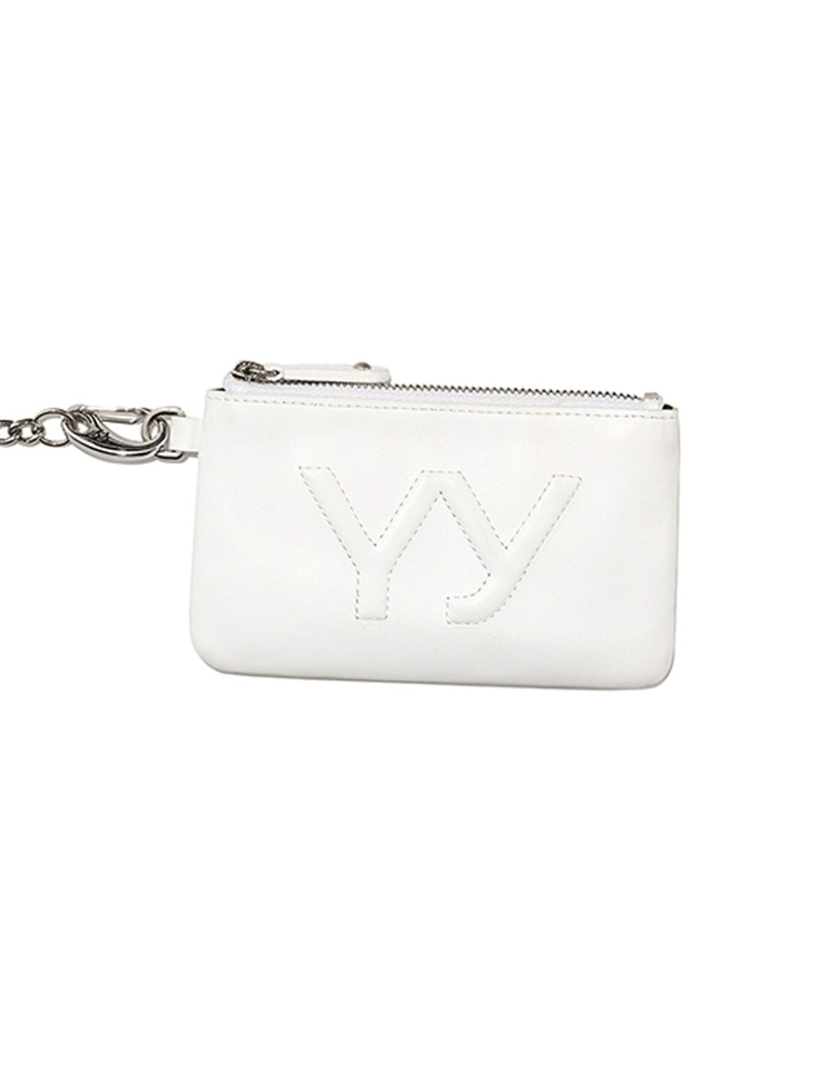 [OPEN YY] YY CHAIN WALLET WITH MIRROR - WHITE