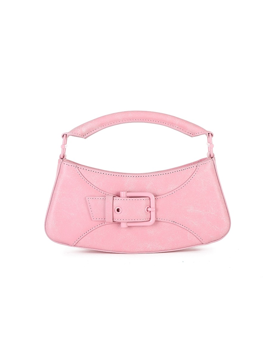 [OSOI] BELTED BROCLE_SMALL - VINTAGE PINK