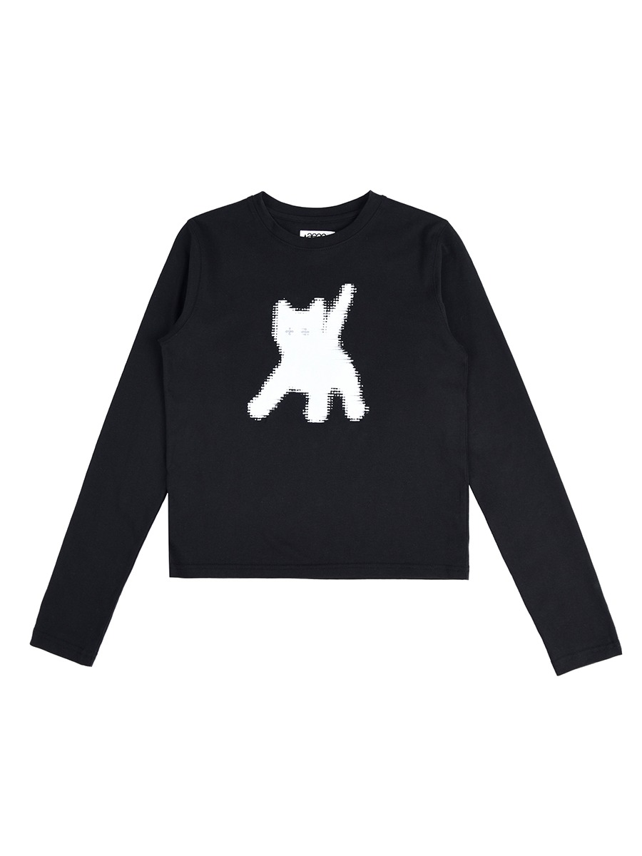 [aeae] FLASHED CATS EYE L/S - BLACK