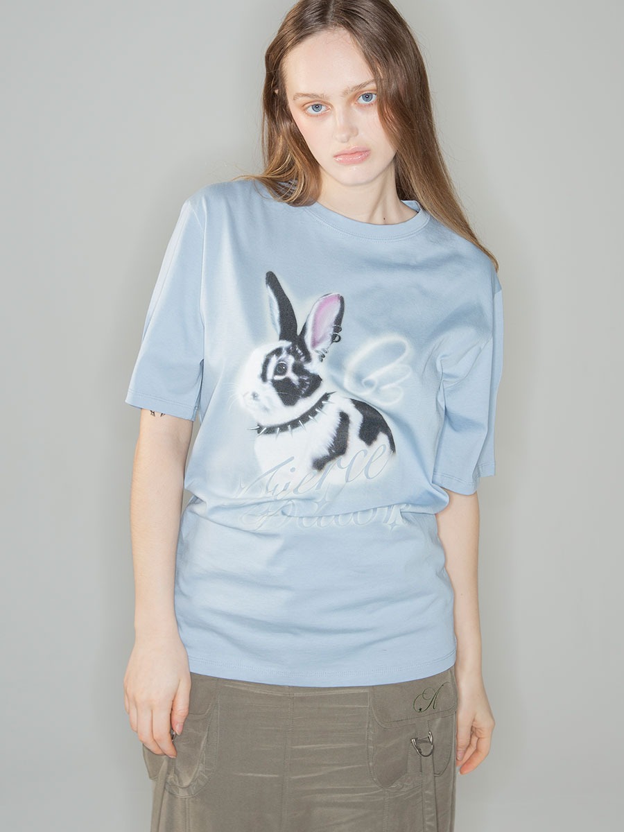 [2000 ARCHIVES] PIERCED BUNNY T SHIRTS - BLUE